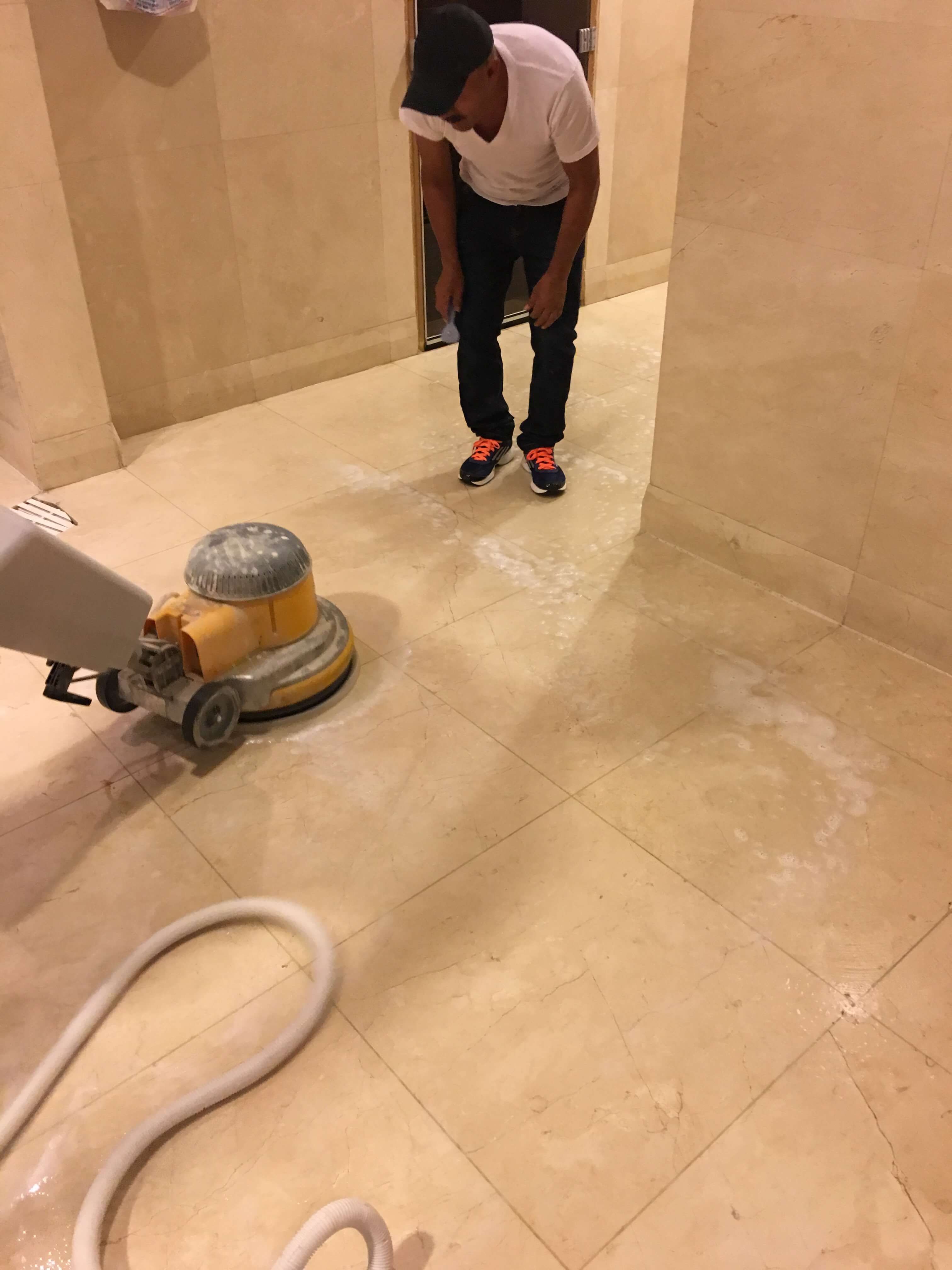 Luxury SPA – floor processing works